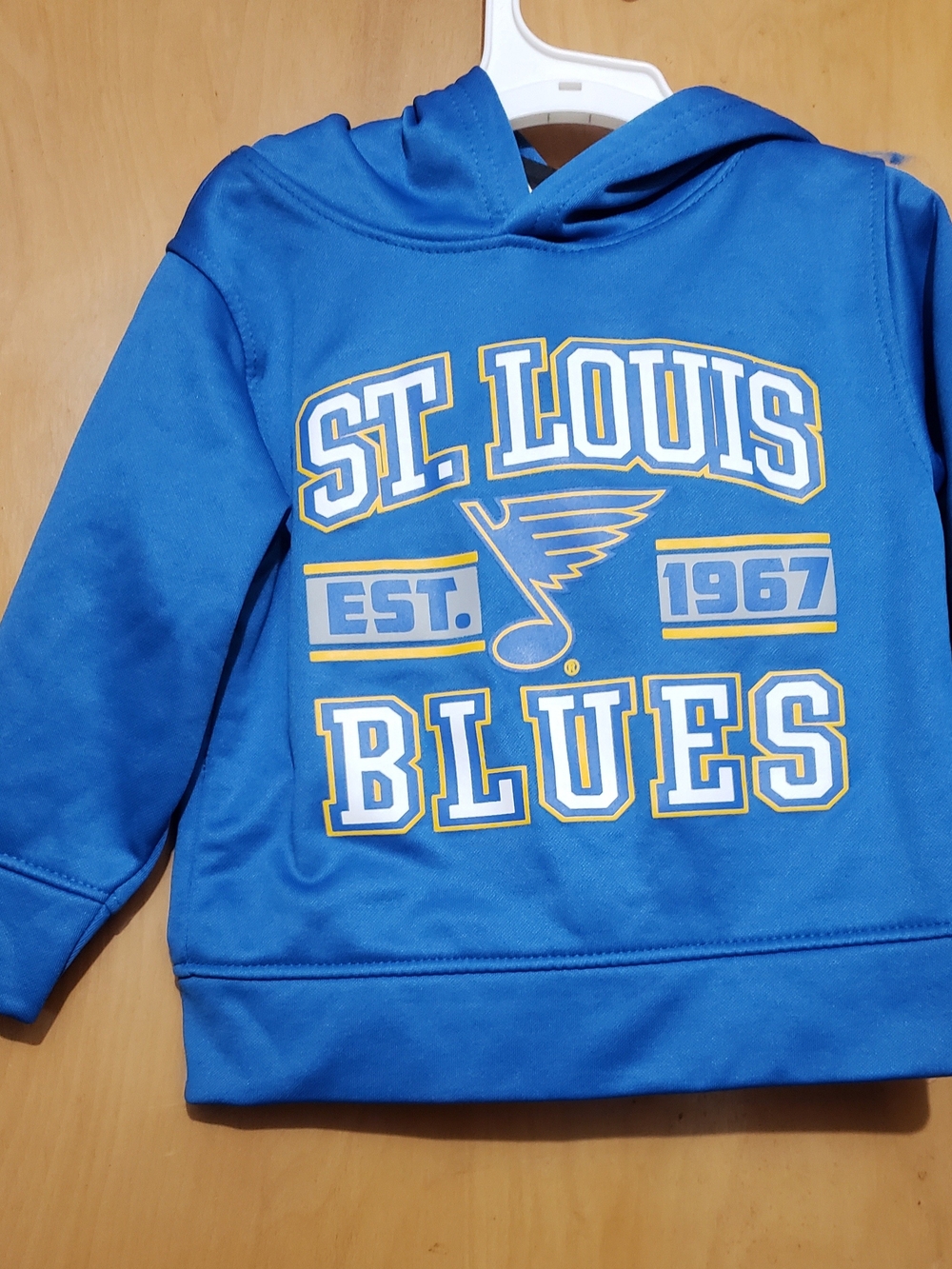 NHL St. Louis Blues Kids Royal Blue Hoodie with Gold & White Logo